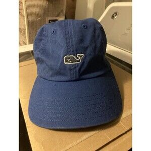 Vineyard Vines Dark Blue Baseball Cap Logo Adjustable Hat Strap Fresh Washed